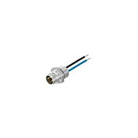 Amphenol CONEC 42-01032 M8 Male Socket 3P WIRE LEAD M8 FRONT MNT PLUG