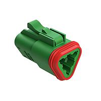 Amphenol SINE Systems AT06-3S-RD01GRN Automotive Connectors 3-Way Plug, Female Connector with Reduced Diameter Seal (E-Seal), Green
