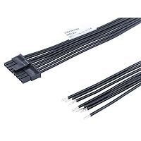 Molex 226429-1083 Off-the-Shelf Micro-Fit 3.0 Female-to-Pigtail OTS Cable ASSY 1 Row 300mm Tin 8 CKT BLK