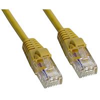 Amphenol Cables on Demand MP-5XRJ45UNNY-003 Cat 5e CAT 5E UTP XOVER RJ45 YELLOW 3'