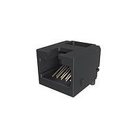 Amphenol Commercial Products RJE3B1880102N Modular Jack Modular Jack - 8P8C, RA, CAT6, SMT, Single Port,without shield, With Housing Pegs, No LEDs