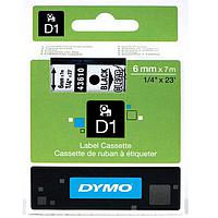 DYMO 63020729 Labelmanager D1 Black/Clear Tape (6mm x 7m)