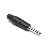 Amphenol Audio JM2PB Phone Connectors 1/4"PLSTC BKSHELL BLACK FINISH