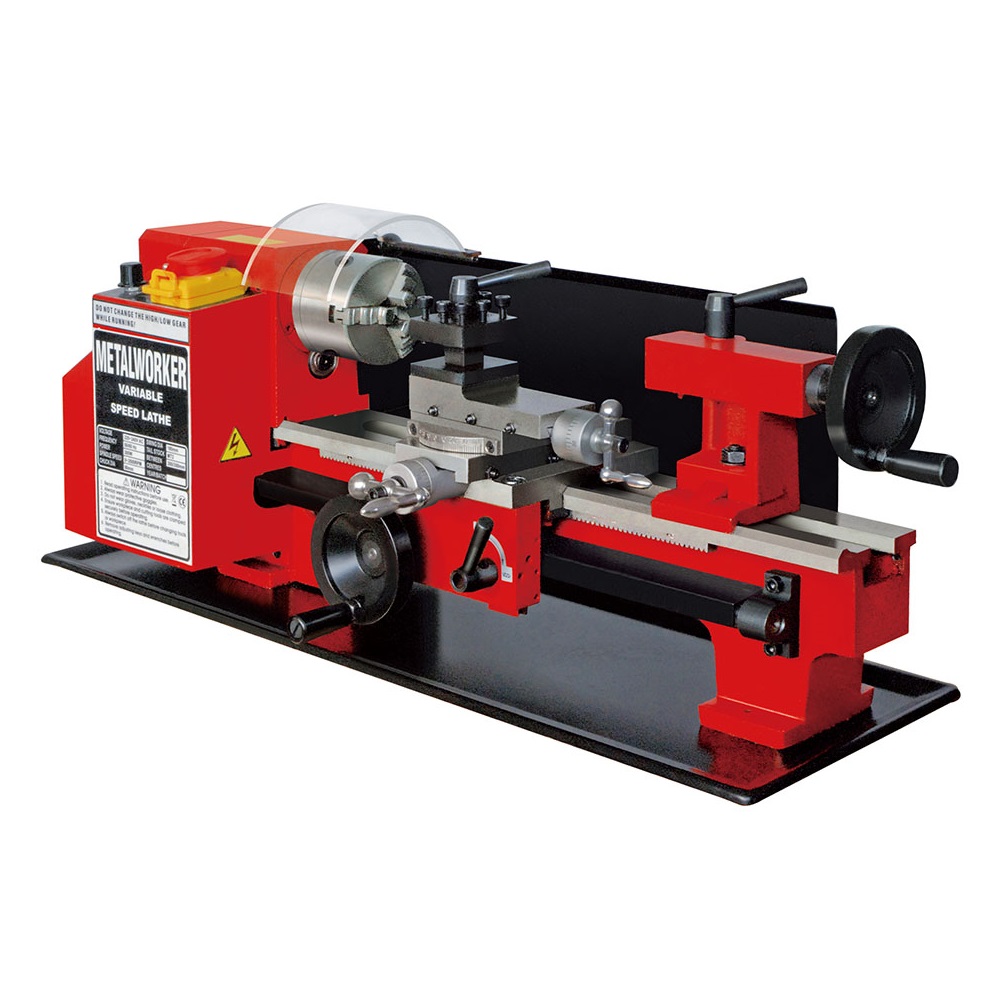 Industrial lathe machine used for metal turning operations