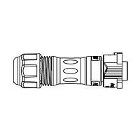 Amphenol LTW BB-02BMFA-QL8SPP Standard Circular Connector 10A, M CONN F PIN 2PIN, OD6.0