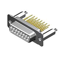 Molex / FCT 173109-0421 D-Sub Connectors - Standard Density FCT DSUB STR RCPT 09 PN W/SNAPIN
