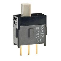 NKK Switches AS12CP Subminiature Slides SPDT ON-ON .150" STRAIGHT