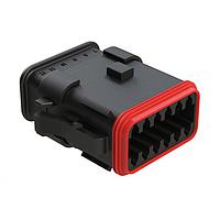 Amphenol SINE Systems AT06-12SB-SRBK 6-Way 12 Pin Recept. Key Positn B w/ Strn Rlf