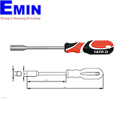 Yato YT-1549 Socket wrench with handle 13mm