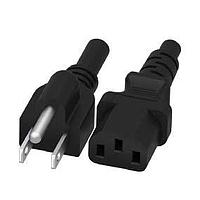 Adam Tech PC-0102076AC03 AC Power Cord POWER CORD 15A 7.5FT 5-15P TO IEC C13 FEM