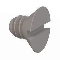 Essentra Components 020632A018 Slotted Countersunk 82 Slotted CSK Screw, #6-32 Thread, 3/16 Lg