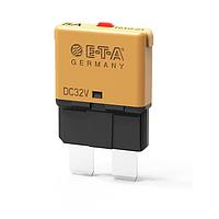 E-T-A Circuit Breakers 1616-21-5A Circuit Breakers Miniaturised single pole press-to-reset cycling trip free thermal circuit breaker with fast trip curve designed for automotive fuse block installation.50 pc line item MOQ. You cannot combine quantities within series to reach MOQ