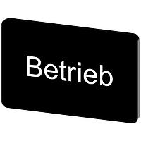 SIEMENS 3SU19000AD160AP0 Labeling Plate, Betrieb INSCR. LABEL, BLACK 17.5 X 27MM, BETRIEB