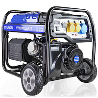 Hyundai HY10000LEK-2 Petrol Open Frame Site Generator (8kW / 10kVA)
