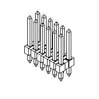 Molex 70287-1212 Breakaway CGrid Bkwy Hdr DR Rt R RtPn 30''SAu 36Ckt