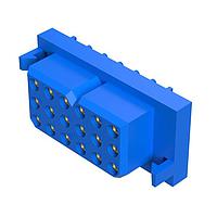 Amphenol Positronic PLC18F300A1/AA Connectors Power Connector - 3 Row, 18 size 16 contacts, Socket (Female), Straight Solder, [0.76u] gold over nickel