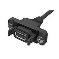 Samtec RPCU-G-00.50-AMS-AM USB AccliMate(TM) IP68 Sealed Rectangular USB Panel Mount Cable Assembly