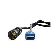 Amphenol Socapex UCOMUSB3PPSUGA Micro USB Type AB Connectors MICROCOM-USB3 PLUG P S W/ BACKSHELL GLAND