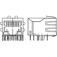 ERNI - TE Connectivity 203290-E Modular Connectors / Ethernet Connectors MJIM IM 1X1 S 88 GF5 X R THRU * L3A H3D0