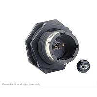 Eaton Souriau-Sunbank UTGX712D2P32 Receptacles Jam nut receptacle & hold down clips,without backshell, with 2 male PCB contacts, IP68/69K in unmated conditions