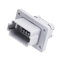 Amphenol SINE Systems AT04-12PA-LE07 Connectors 12 Pos Rcpt Fng Mnt Conn Pin Gry Key A