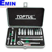 TOPTUL GCAD1817 DR. 12PT Socket Set (1/4", 18 pcs)