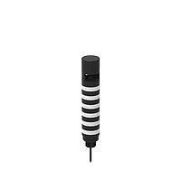 Banner Engineering TL50PBL6AOSIQP Tower Lights TL50 Pro Tower Light with Omnidirectional Audible w/ Intensity Adjust, Beacon Black Housing: 6 Lighted Segments; Voltage: 10-30 V dc; Environ. Rating: IP67; Colors: Multicolor; 150 mm (6 in) 8-pin M12 PVC Pigtail QD