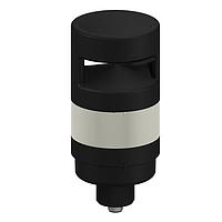 Banner Engineering TL70BAQP Tower Lights TL70 Tower Light; Black Housing: 1-Color Audible Indicator; Voltage: 12-30 V dc; Environmental Rating: IP65; Input: Bimodal; Colors: Blue; 150 mm (6 in) 5-pin M12 PVC Pigtail QD