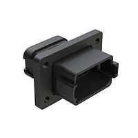 Amphenol SINE Systems AT04-12PB-LE07 Connectors 12 Pos Rcpt Fng Mnt Conn Pin Blk Key B