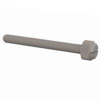 Essentra Components 50M060100T060 Slotted Thumb Slotted Thumb Screw, M6 X 1 Thread, 60mm Lg