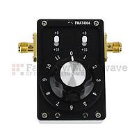 Fairviewmicrowave  FMAT4004  0 to 31 dB Step Attenuator With a 1 dB Step SMA Female Connectors Rated Up To 2.7 GHz and Up to 2 Watts in a Dial Design