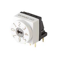 Same Sky (formerly CUI Devices) RDS2-8S-1012-RA-508-D-67 DIP Switches 8 Position Through Hole 5.08 mm Pitch IP67 Right Angle Flush Arrow Actuator