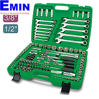 TOPTUL GCAI130B Flank Socket Wrench Set (130 pcs)