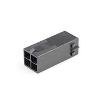 Molex 105411-0104 Plug Housing Mega-fit Freehang Plg Hsg DR 4ckt Blk
