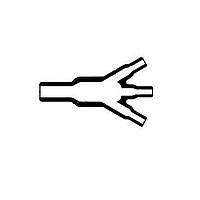 Raychem - TE Connectivity 462A011-25-CS Transition Boot, Y-shaped One to Three Cables Trans Elastomer