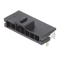 Molex 172310-3107 Receptacle Housing Ultra-Fit RA Hdr w/ Sldr Nail 3.50mm Ptch Sngl Rw 7 Cks Tin Plting, Blk GW Capbl