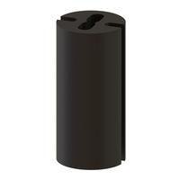 Essentra Components LEDM-2-02 LED Spacers LED Spacer,3MM T-1,Black,2MM Spc