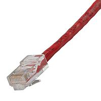 AIM-Cambridge / Cinch Connectivity Solutions 73-7774-25 Cat 5e CAT5E Assembled Patch Cable  25 ft  Red