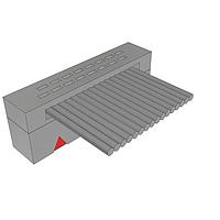 Samtec FFSD-08-S-04.00-01-N IDC Socket Cable .050" Low Profile Tiger Eye(TM) IDC Ribbon Cable Assembly