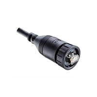 Amphenol LTW RDP-5SAMMM-TLM7B25 Cat 5e RJ, Large Size, Plastic, 1.5A, Cat 5e, Straight, 3 Points Lock, Overmolded, Length 25000mm, IP67 Mated