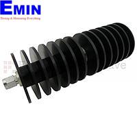 Fairview SA18S50W-06 6 dB Fixed Attenuator SMA Male To SMA Female Up To 18 GHz Rated To 50 Watts With Black Aluminum Heatsink Body