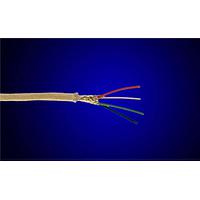 Alpha Wire 2817/3 WH005 Communication and Control 20 AWG 3 Conductor High-Low Temperature Cable, Braid 600V 100ft White