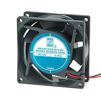 Orion Fans OD8032-24LB Axial DC Fan, 80x80x32mm, 24VDC, 40CFM, 0.07A, 35dBA, Ball, 2xWire UL1007 24AWG
