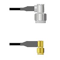 Amphenol Custom Cable Q-2E037000D018i RF Cable Assemblies N-RP/SMA-RP LMR19 18I