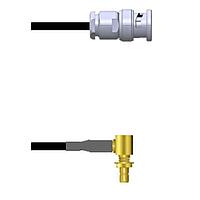 Amphenol Custom Cable Q-0J03H0003018i RF Cable Assemblies BNC-SP/SMB-RJB G174 18I