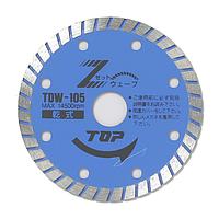 TOP Kogyo TDW-105 Diamond wheel wave type (105mm, 2mm)