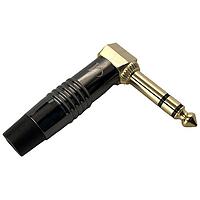 Io Audio Technologies IO-T3MCH-R Phone Connectors Connector, 1/4 Inch, Chrome and Gold 90, Stereo