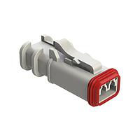 Amphenol SINE Systems AT06-2S-OMRDWHT Automotive Connectors 2 Position Overmolded Plug, Socket, Reduced Seal, White