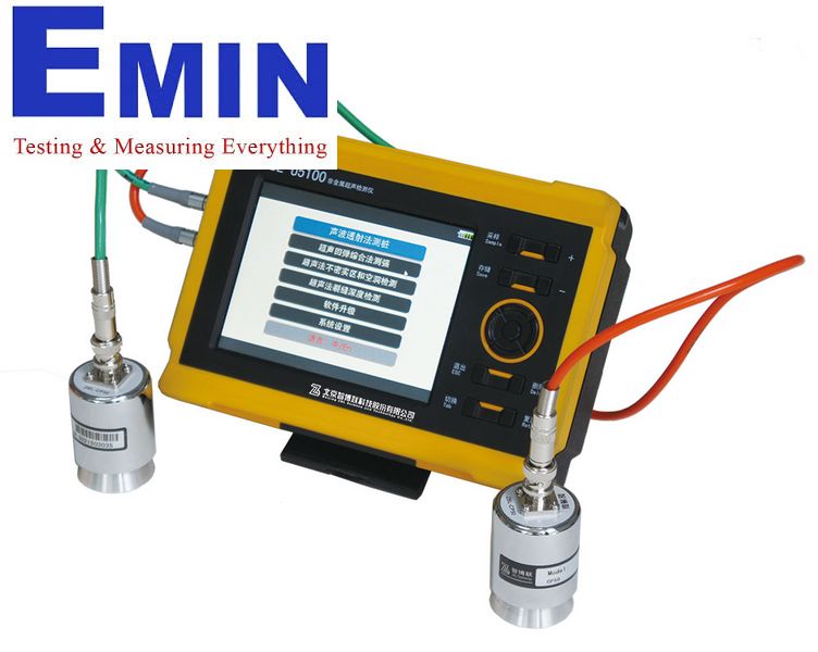 Ultrasonic testing equipment used for concrete inspection and pulse velocity measurement
