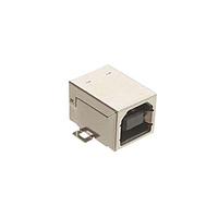 Adam Tech USB-B-S-RA-TSMT USB Type A Connectors USB B 2.0, R/A, TRUE SMT, RECEPT